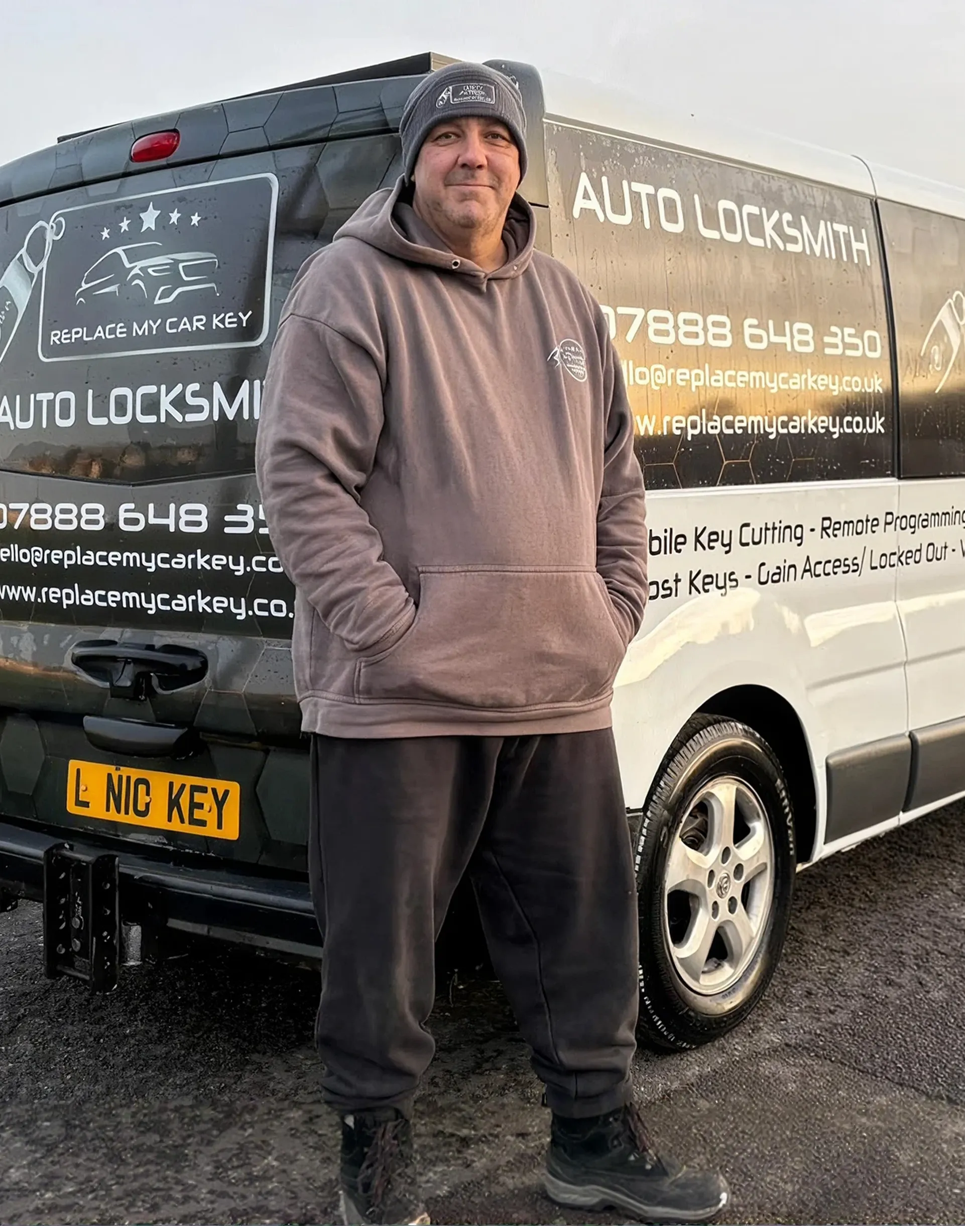 High tech mobile auto locksmith workspace